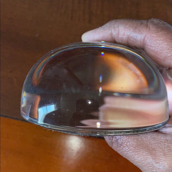 Glass Paperweight with R initial/EUC - Picture 2 of 4